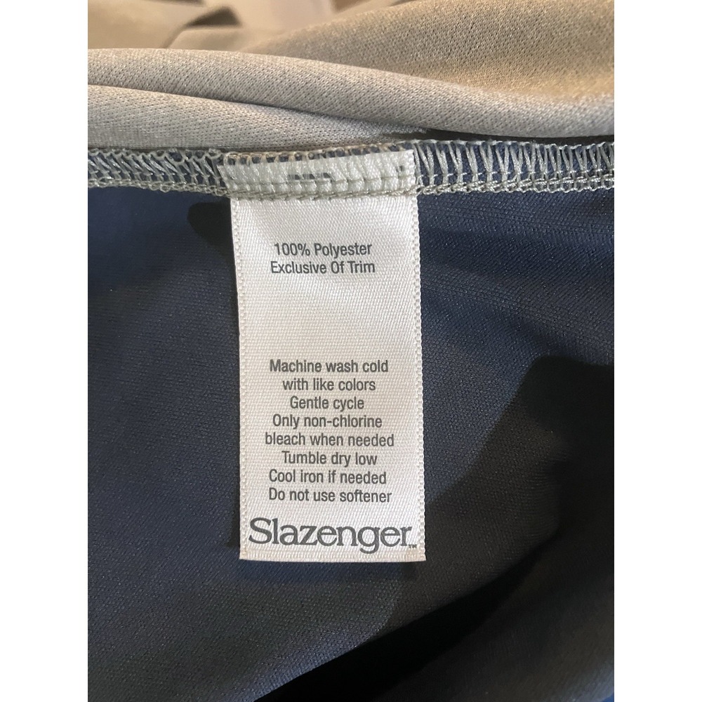 Slazenger Women's Golf Tank Navy Gray Yellow Sleeveless Size XS - Picture 10 of 11